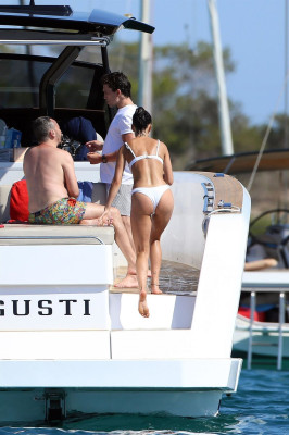 MARIA PEDRAZA in Bikini at a Yacht in Italy 07/18/2020