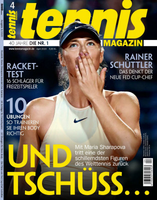 MARIA SHARAPOVA in Tennis Magazine, April 2020