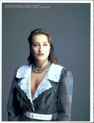 Marie-Sophie Wilson for Mariella Burani SS 1984 by Fabrizio Ferri in Vogue Itali