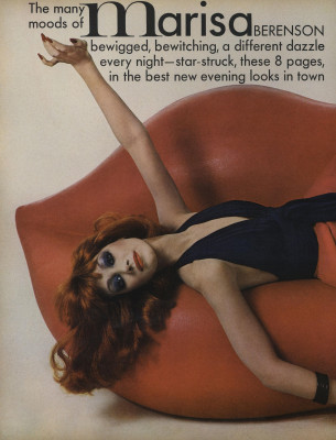 Marisa Berenson for US Vogue April 15th, 1972 by Richard Avedon