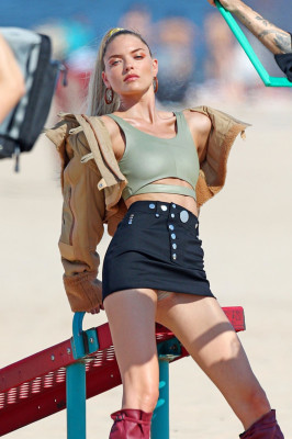 Martha Hunt – Victoria’s Secret Photoshoot at Coney Island, NY