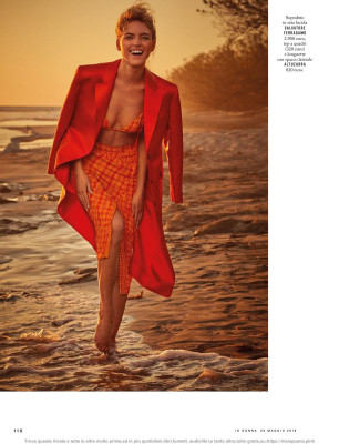 MARTHA HUNT in Io Donna Del Corriere Della Sera, May 2019