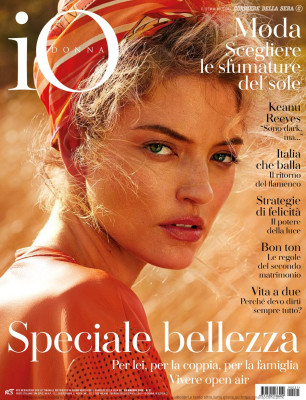 MARTHA HUNT in Io Donna Del Corriere Della Sera, May 2019