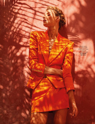 MARTHA HUNT in Io Donna Del Corriere Della Sera, May 2019