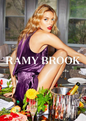 Martha Hunt for Ramy Brook Fall/Winter 2018