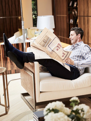 Matthew Goode for Pink Shirtmaker // 2019