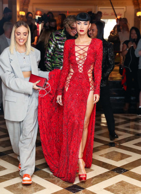 Megan Fox - DUNDAS x REVOLVE Met Gala Table Departure 09/13/2021