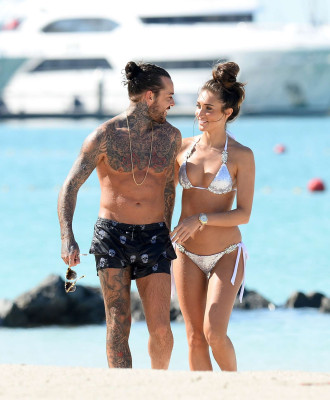 Megan McKenna in Bikini on a beach in Dubai