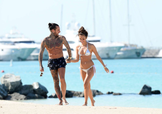 Megan McKenna in Bikini on a beach in Dubai