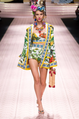 Dolce &amp; Gabbana Spring/Summer 2019 Fashion Show in Milan