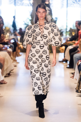 Meghan Roche - Johanna Ortiz Resort 2020 Fashion Show in New York