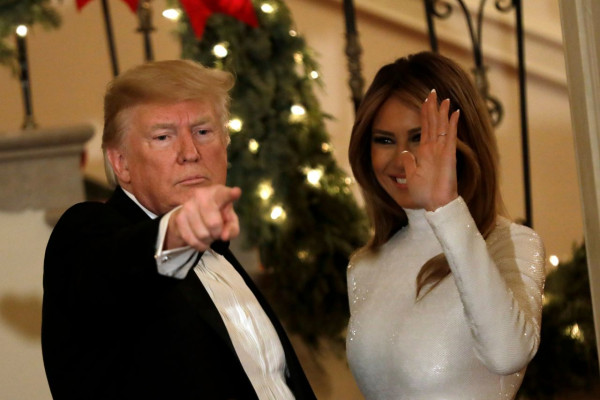 Melania Trump and Donald Trump – Greets Guests at the Congressional Ball