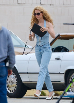 Mia Goth - MaXXXine (2023) On Set in Los Angeles 04/12/2023
