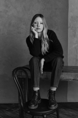 Mia Goth by Justin Bettman for THR at SFF in Park City 01/21/2023