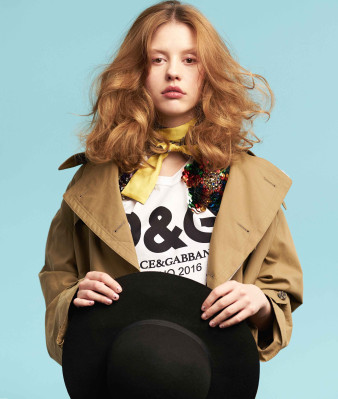 Mia Goth for Elle