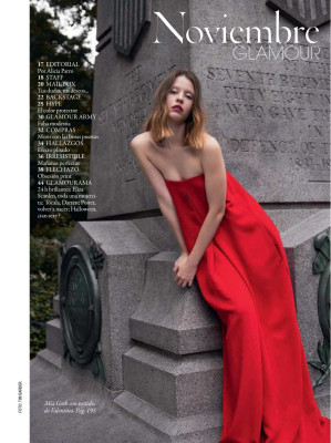 MIA GOTH in Glamour Magazine, Spain November 2018