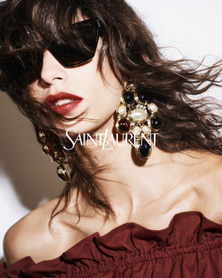 Mica Arganaraz for Saint Laurent S/S 2025 by David Sims