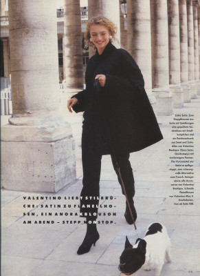 Michaela Bercu for Vogue Germany 7/1989