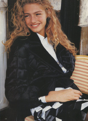 Michaela Bercu for Vogue Germany 7/1989