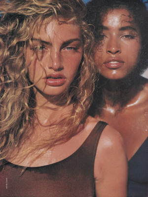 Michaela Bercu ~ Mademoiselle June 1989 by Michel Comte