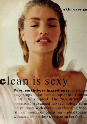 Michaela Bercu for MADEMOISELLE US Feb 1990 by UNK