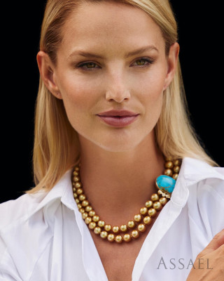 Michaela Kocianova by David Benoliel for Assael Pearls