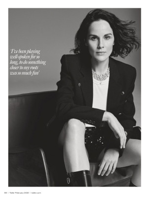 MICHELLE DOCKERY im Tatler Magazine, UK February 2020