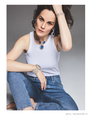 MICHELLE DOCKERY im Tatler Magazine, UK February 2020