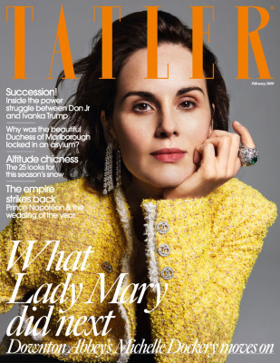 MICHELLE DOCKERY im Tatler Magazine, UK February 2020