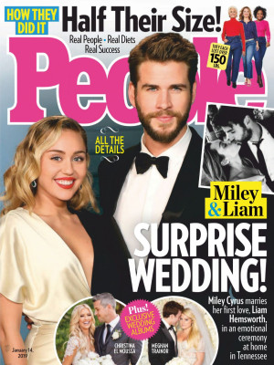 Miley Cyrus and Liam Hemsworth – People USA 01/14/2019