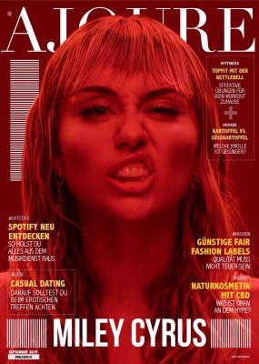 MILEY CYRUS in Ajoure Magazin, September 2019