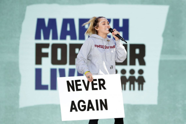 Miley Cyrus – March For Our Lives Event in LA 