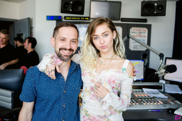 Miley Cyrus – Visiting 104.3 MYfm Studios in Los Angeles 4/15/2017