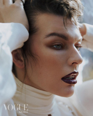 Milla Jovovich by Greg Swales for Vogue Arabia // 2021