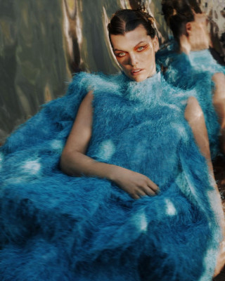 Milla Jovovich by Greg Swales for Vogue Arabia // 2021