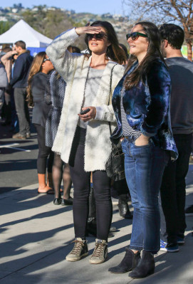 Minka Kelly – Attends The United Talent Agency Voices Rally in LA