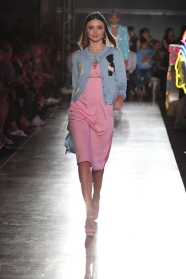 Miranda Kerr – MOSCHINO Spring Summer 2018 Collection in LA
