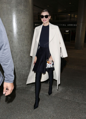 Miranda Kerr Chic Style – LAX in LA 4/4/2017