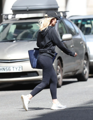 Mollie King Casual Style – Exit BBC Studios in London 07/05/2020