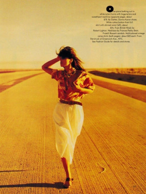 Monica Bellucci by Phillip Dixon for Harper's Bazaar US (March 1990)