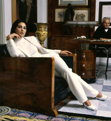 Monica Bellucci & Gianni Versace by Jean-Marie Perier || 1995