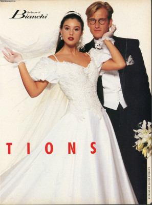 Monica Bellucci from Modern Bride April-May 1991