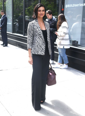 Morena Baccarin-Arrives at AOLBuild Series in New York