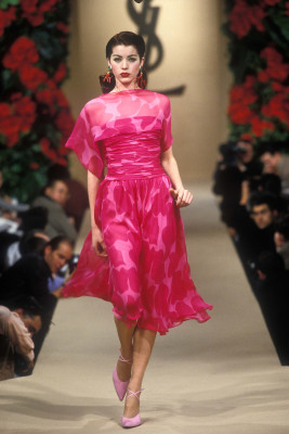 Myka Dunkle for Yves Saint Laurent Paris couture spring 1998