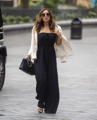 MYLEENE KLASS Arrives at Global Studios in London 06/03/2020