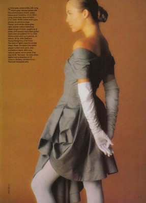 Nadia Aldridge ~ Harrods MAGAZINE U.K. Spring 1988 by Andrew MacPherson 