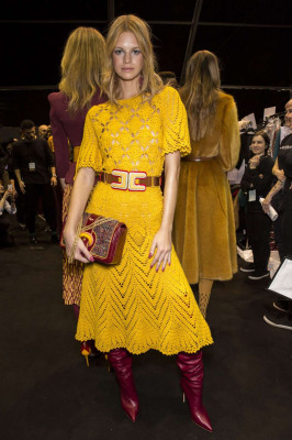 Nadine Leopold – Elisabetta Franchi Show Runway 2018 in Milan