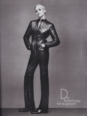 Nadja Auermann ~ Elle Germany October 1995 by Michelangelo Di Battista
