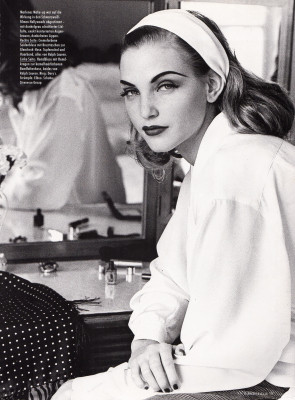 Nadja Auermann for Harper´s BAZAAR Germany September 1991