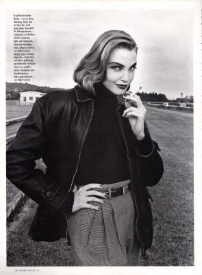 Nadja Auermann for Harper´s BAZAAR Germany September 1991